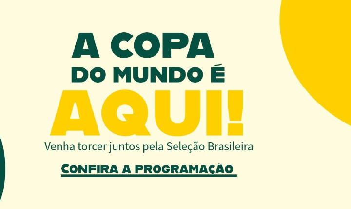 Indaiatuba terá telão, shows e atrações especiais para os jogos da Seleção Brasileira
