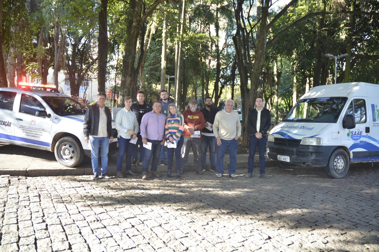 Saae e Secretaria de Meio Ambiente promovem ação sobre uso inadequado de água