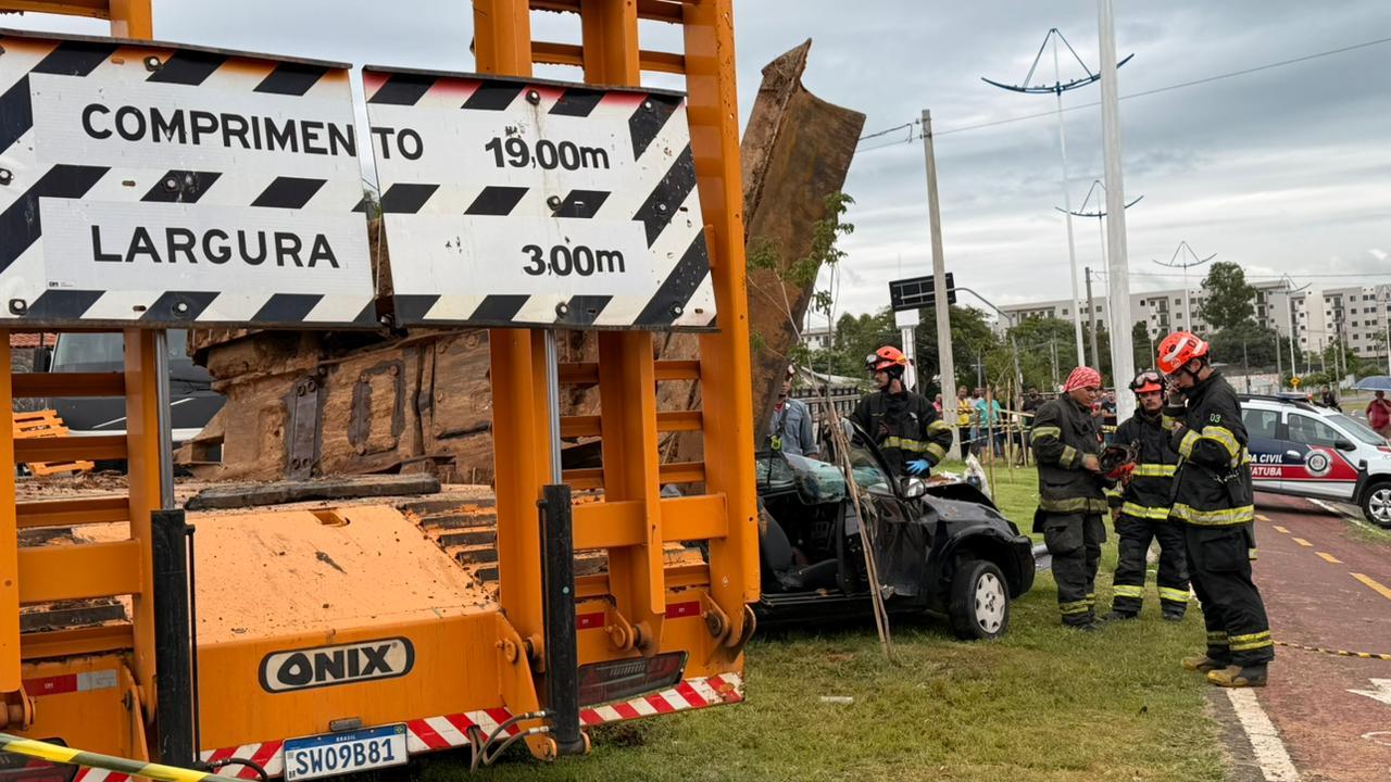 TRATOR CAI DE CAMINHÃO E MATA HOMEM EM INDAIATUBA
