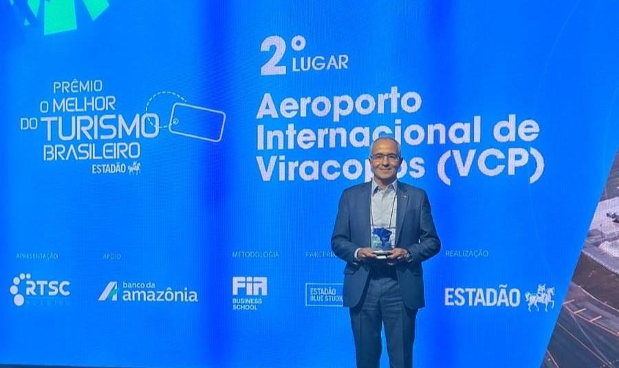 Viracopos conquista a 2ª colocação na categoria aeroportos no Prêmio 'O Melhor do Turismo Brasileiro'