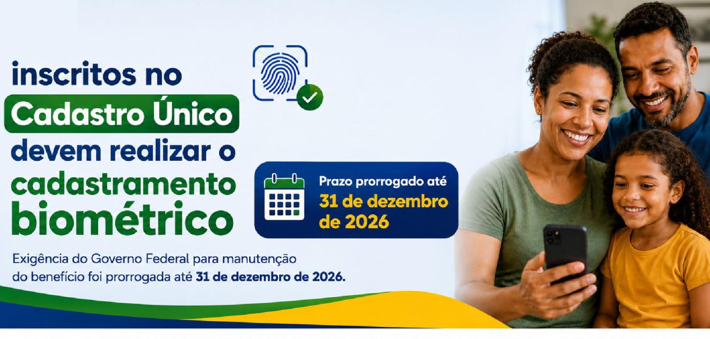  Inscritos no Cadastro Único devem realizar o cadastramento biométrico