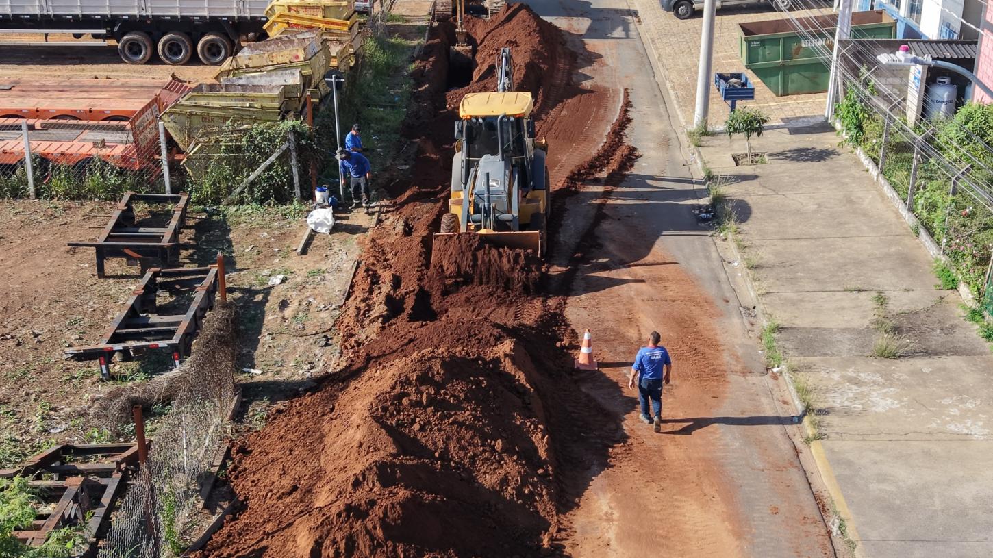 SAAE avança na implantação de nova adutora para reforçar abastecimento de água na Zona Sul