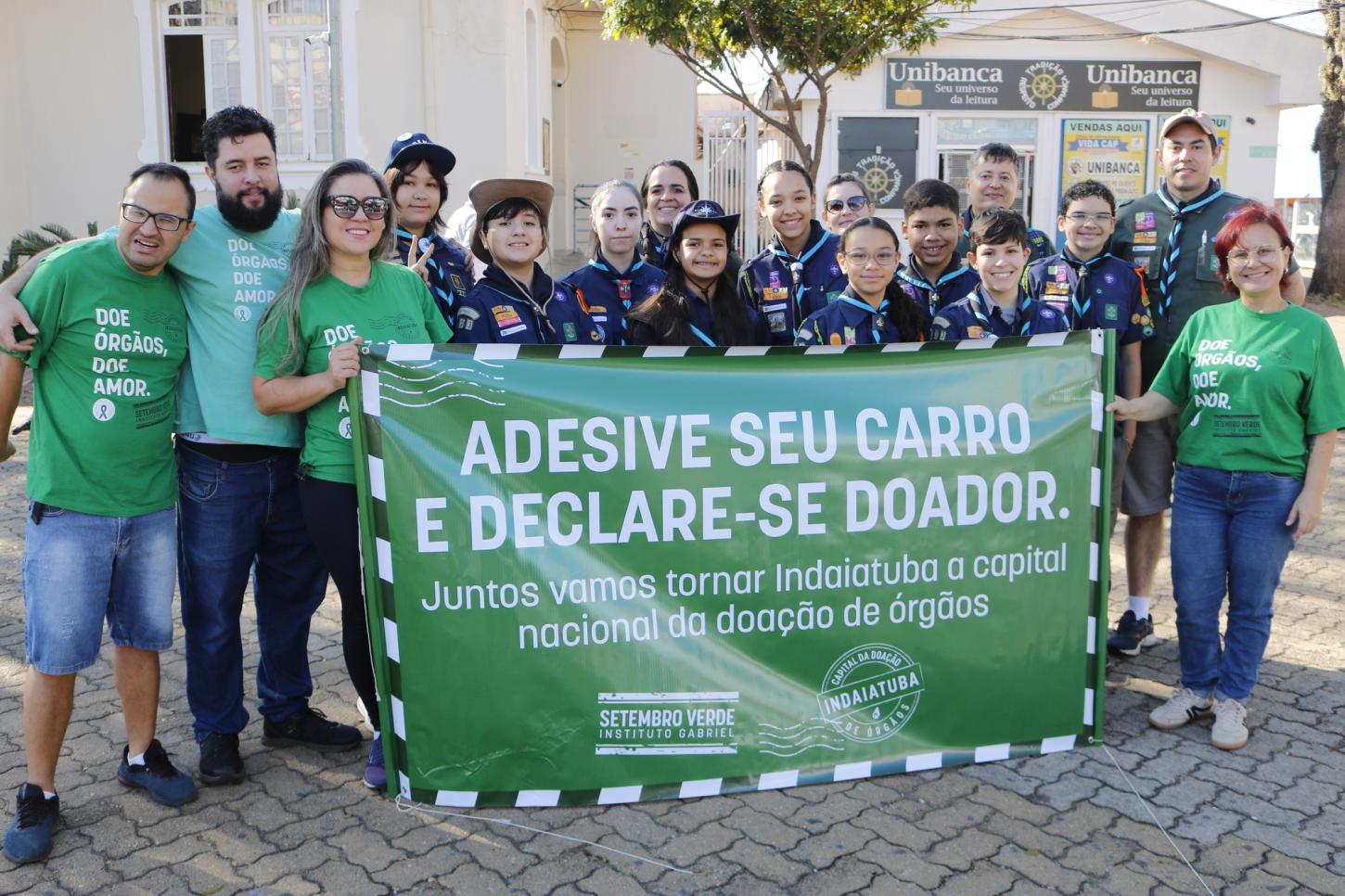 Instituto GABRIEL promove “ADESIVAÇO” em Indaiatuba para conscientizar sobre importância da doação de órgãos e tecidos