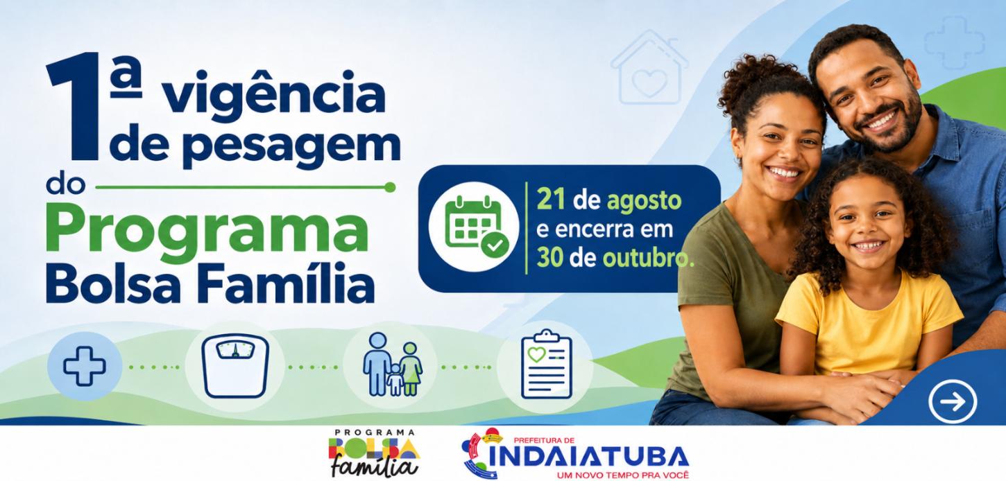 Pesagem do Programa Bolsa Família começa nesta sexta-feira em Indaiatuba