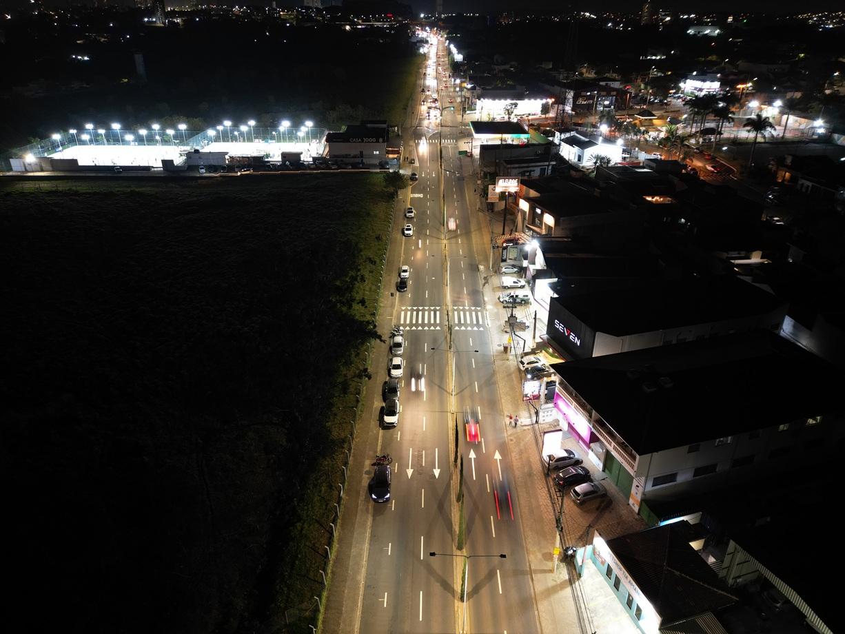 Indaiatuba atinge a marca de 90% de iluminação LED com a instalação de mais de 2,1 mil novas luminárias