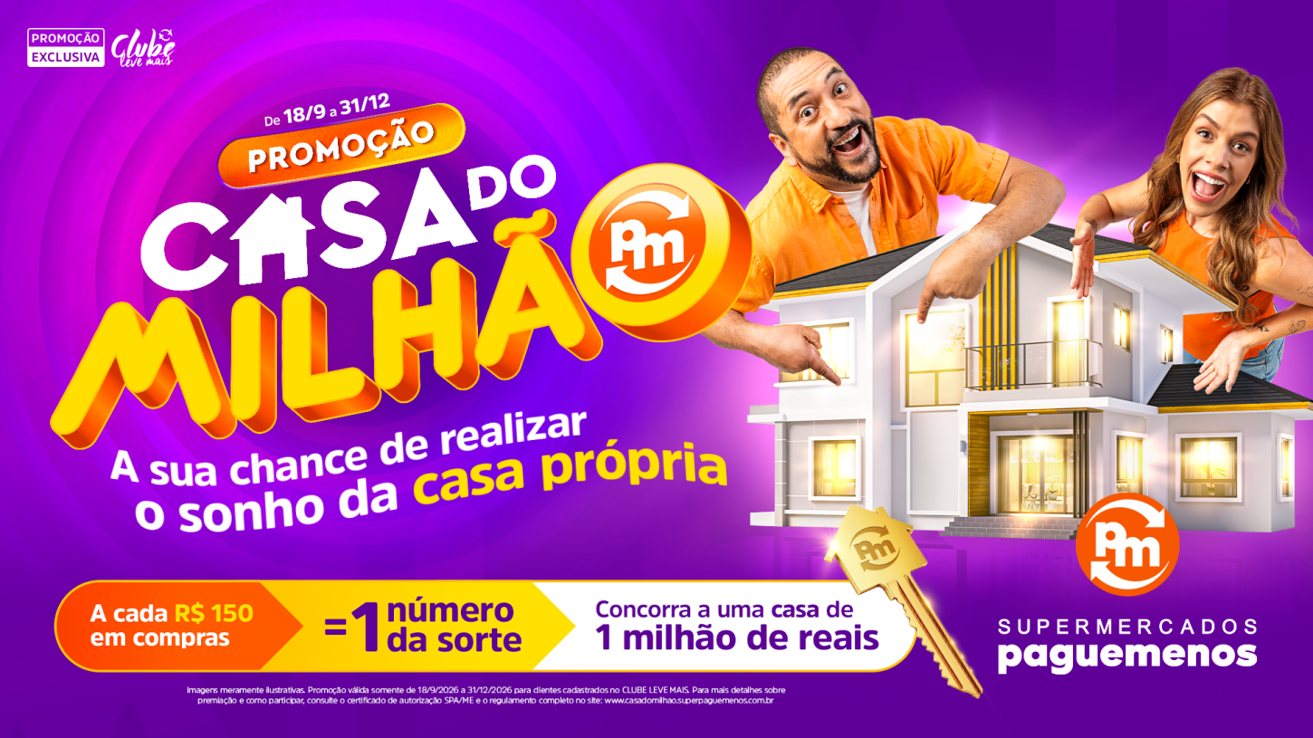 Supermercados Pague Menos lança campanha promocional 