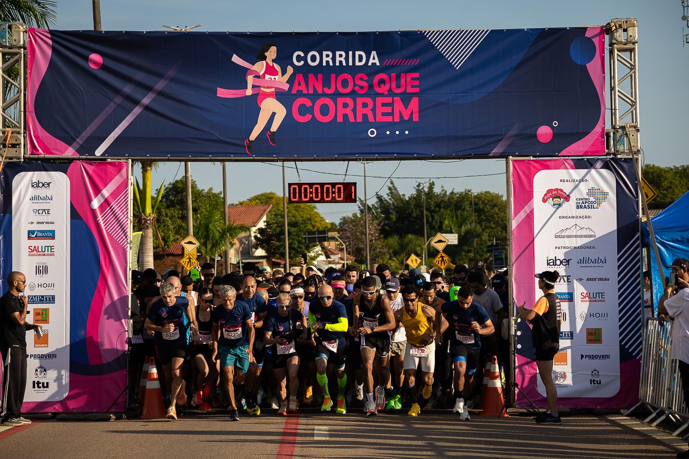 Corrida Anjos que Correm une esporte e solidariedade em Itu
