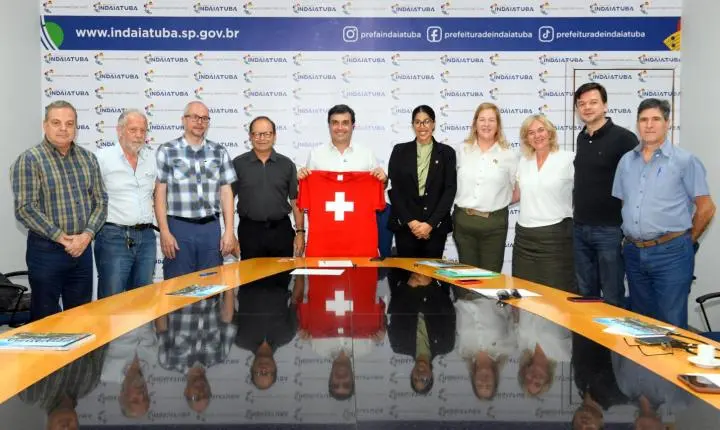Custódio recebe comitiva suíça e dá início ao diálogo para cooperação entre Indaiatuba e Obwalden