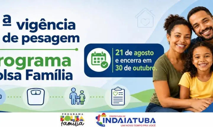 Pesagem do Programa Bolsa Família começa nesta sexta-feira em Indaiatuba