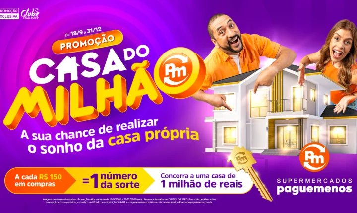 Supermercados Pague Menos lança campanha promocional 
